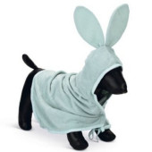 Кучешки халат за баня Beeztees Puppy Bath Cape Foompie Green със заешки ушички